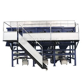 Tanque de lavagem de saco PP - Separação Float-Sink com controle de velocidade variável