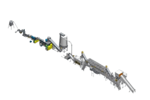 PP woven bag recycling line