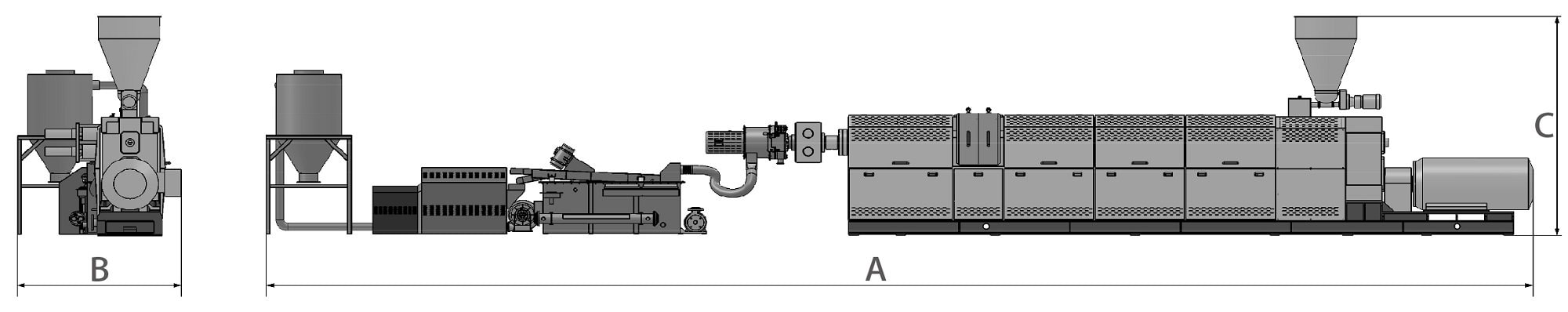 Plastic Pelletizing Machine Floor Plan