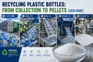 Reciclagem de garrafas plásticas: da coleta às pelotas [Guia 2026]