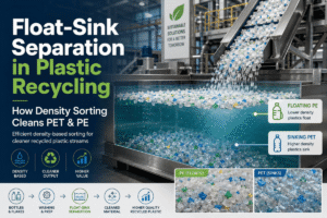 Float-Sink Separation in Plastic Recycling: How Density Sorting Cleans PET & PE