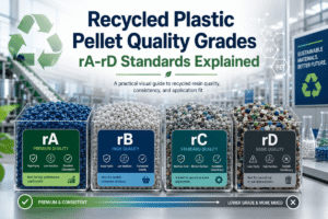 Recycled Plastic Pellet Quality Grades: rA-rD Standards Explained