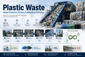 Resíduos Plásticos: Estatísticas Globais, Fluxos e Caminhos de Reciclagem