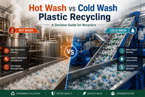 Reciclagem de plástico para lavagem a quente versus lavagem a frio: um guia de decisão para recicladores