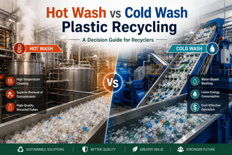Reciclagem de plástico para lavagem a quente versus lavagem a frio: um guia de decisão para recicladores