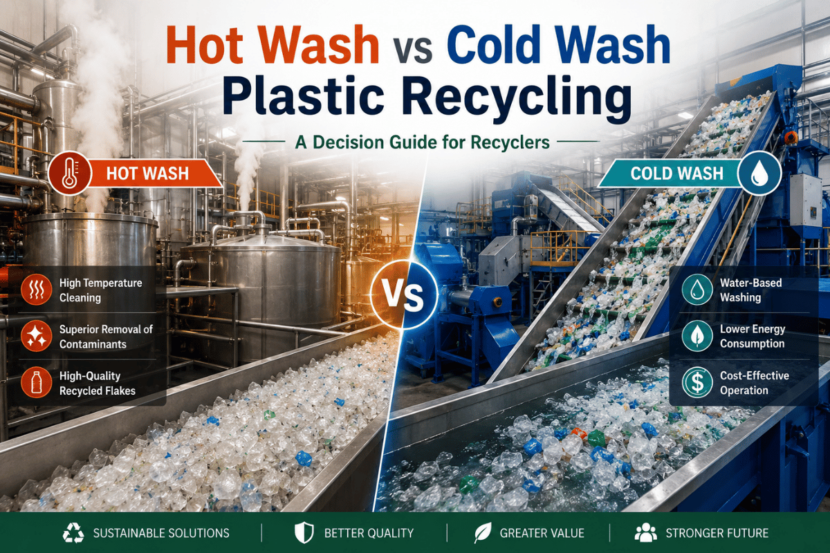 Hot Wash vs Cold Wash Plastic Recycling: A Decision Guide for Recyclers