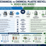 Reciclagem de plástico mecânico versus químico: qual ganha onde?