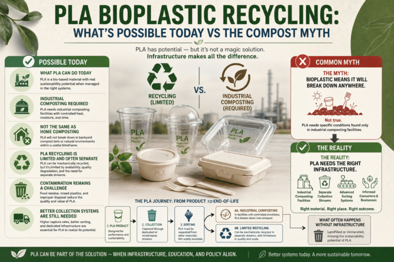 PLA Bioplastic Recycling: What's Possible Today vs the Compost Myth