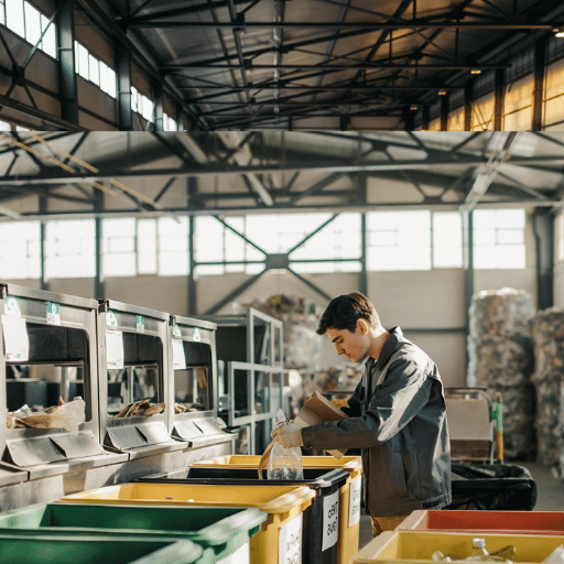 Realidade de fim de vida: acesso à compostagem industrial versus infraestrutura de reciclagem