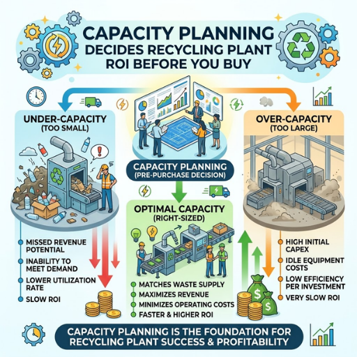 Por qué la planificación de capacidad decide el retorno de la inversión de la planta de reciclaje antes de comprar