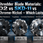 Shredder Blade Materials: D2 vs SKD-11 vs Chrome-Nickel — Which Lasts?