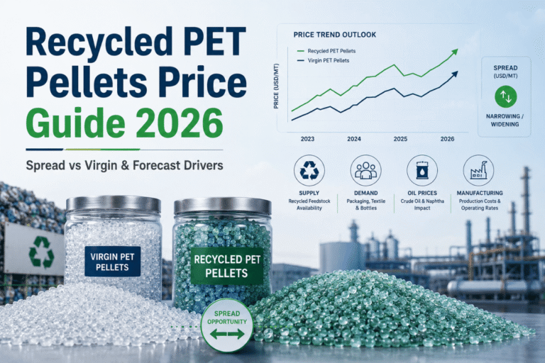 Recycled PET Pellets Price Guide 2026: Spread vs Virgin & Forecast Drivers