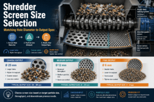 Shredder Screen Size Selection: Matching Hole Diameter to Output Spec