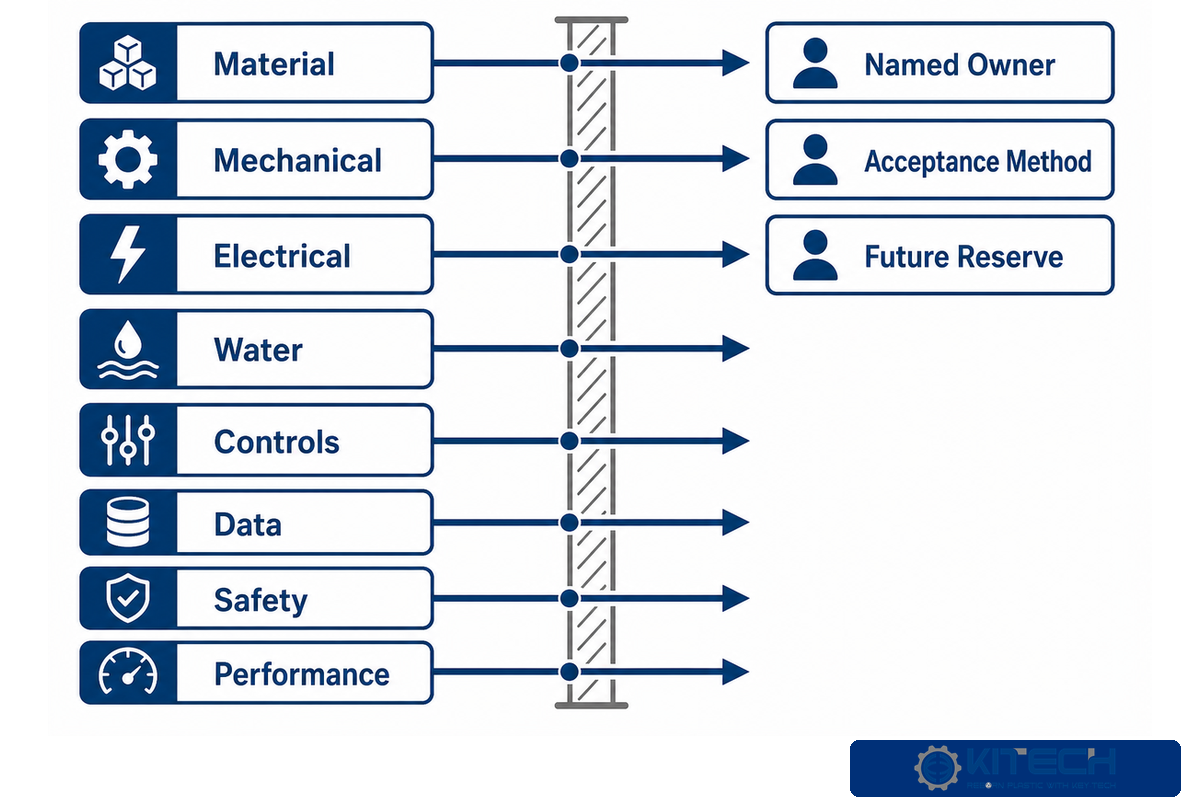 Interface-debt register for mixed-supplier recycling equipment