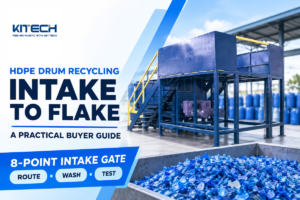 HDPE Drum Recycling: Intake-to-Flake Guide
