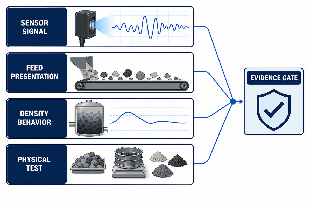 Sensor and density-separation limits require stable presentation, physical testing, and an evidence gate.